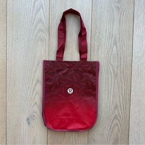🆕 Lululemon Small Red Ombré Shopping Gift Bag